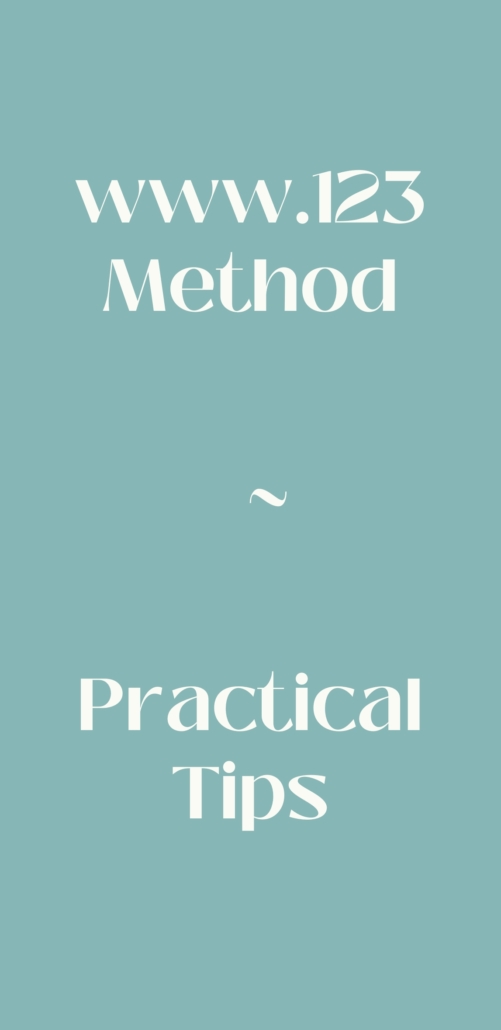 www.123 method, a cognitive tool to overcome stress