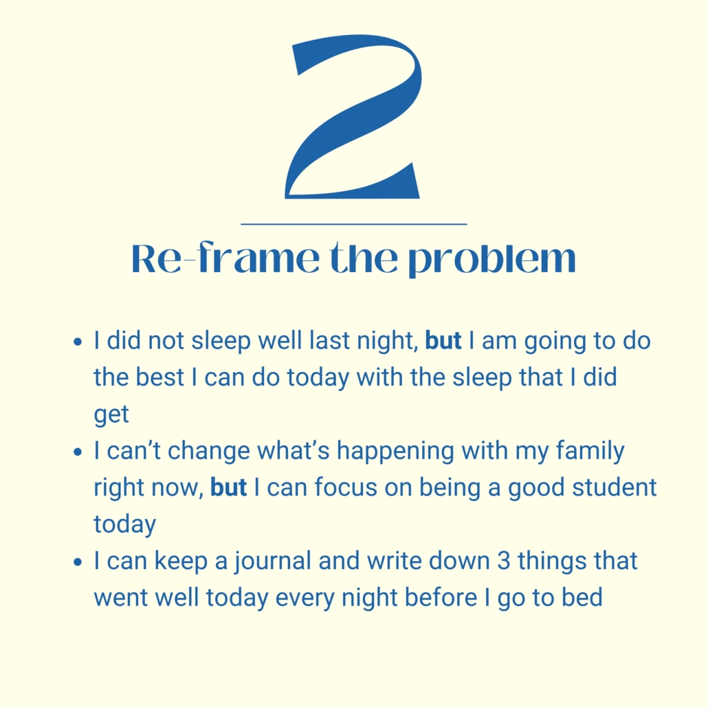 Re-frame the problem